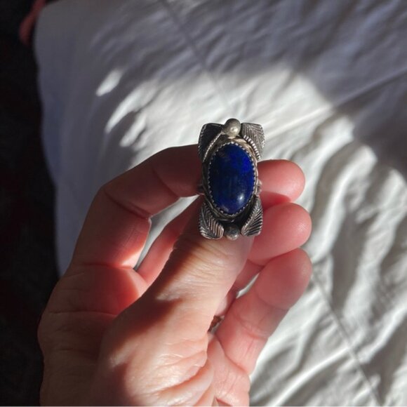 sterling lapis ring - Picture 7 of 15